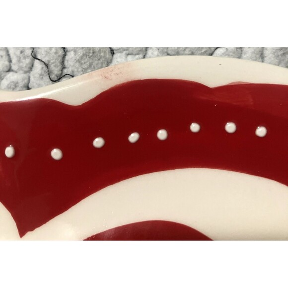 Vintage Mesa Home Heart Shaped hand crafted Large Plate, love Dish 9 1/2 x 9 1/2 - Picture 10 of 16